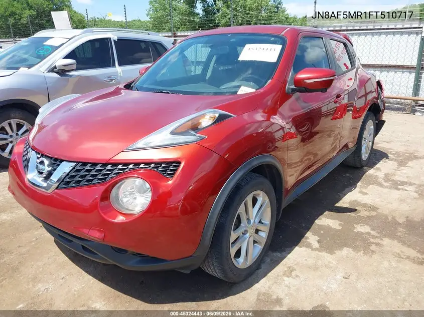 2015 Nissan Juke Sv VIN: JN8AF5MR1FT510717 Lot: 45324443