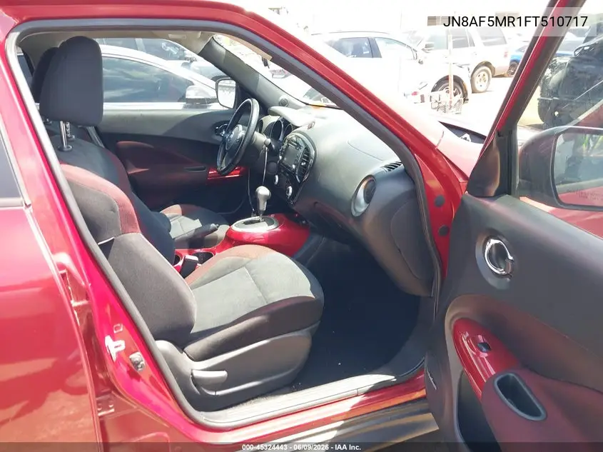 2015 Nissan Juke Sv VIN: JN8AF5MR1FT510717 Lot: 45324443