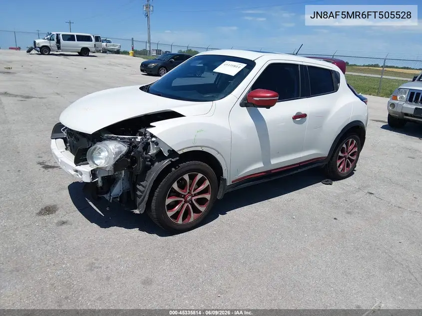 2015 Nissan Juke Sl VIN: JN8AF5MR6FT505528 Lot: 45335814