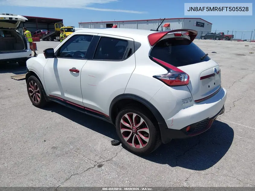 2015 Nissan Juke Sl VIN: JN8AF5MR6FT505528 Lot: 45335814