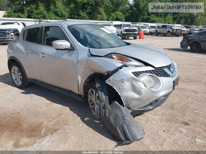 2015 Nissan Juke Sv VIN: JN8AF5MR5FT509750 Lot: 45353653