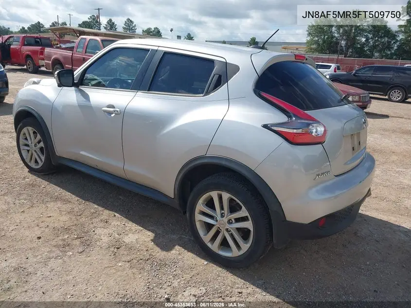 2015 Nissan Juke Sv VIN: JN8AF5MR5FT509750 Lot: 45353653