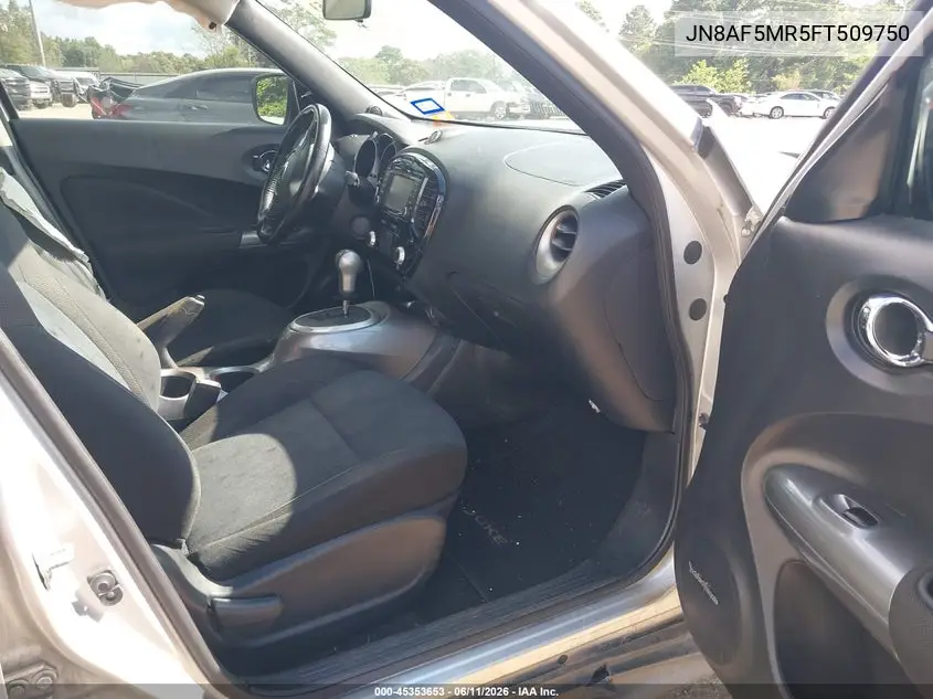 2015 Nissan Juke Sv VIN: JN8AF5MR5FT509750 Lot: 45353653