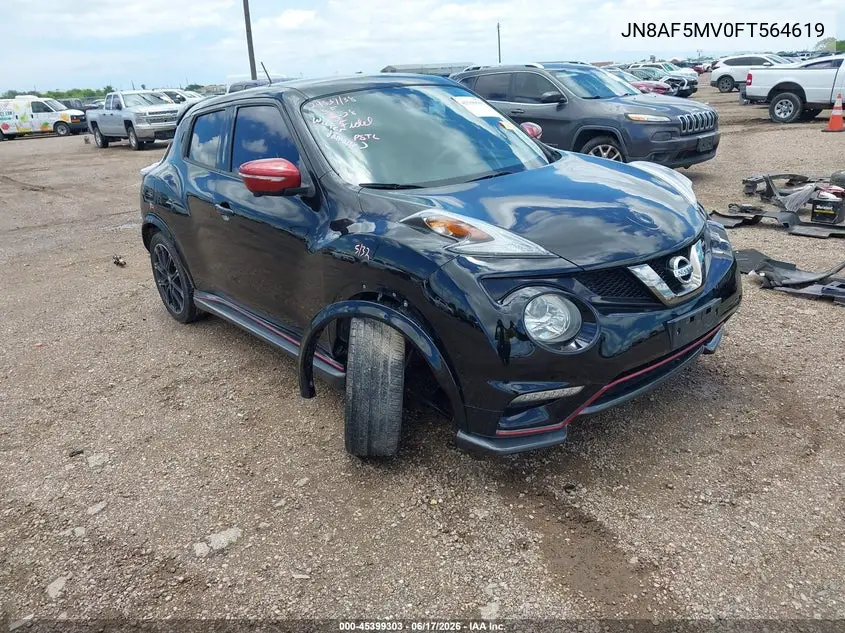 2015 Nissan Juke Nismo/S/Sl/Sv VIN: JN8AF5MV0FT564619 Lot: 45399303