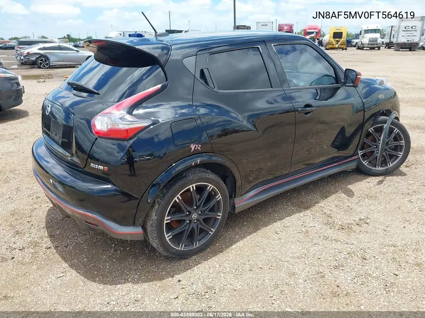 2015 Nissan Juke Nismo/S/Sl/Sv VIN: JN8AF5MV0FT564619 Lot: 45399303