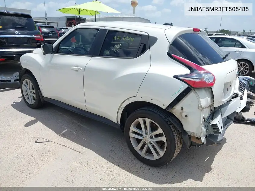 2015 Nissan Juke Sv VIN: JN8AF5MR3FT505485 Lot: 45457371