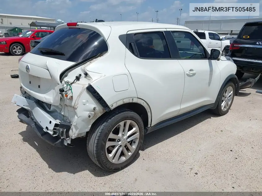 2015 Nissan Juke Sv VIN: JN8AF5MR3FT505485 Lot: 45457371