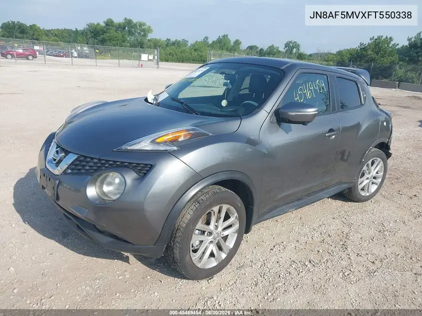 2015 Nissan Juke Sl VIN: JN8AF5MVXFT550338 Lot: 45469454