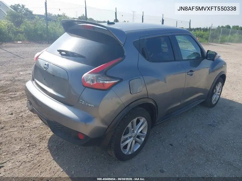 2015 Nissan Juke Sl VIN: JN8AF5MVXFT550338 Lot: 45469454