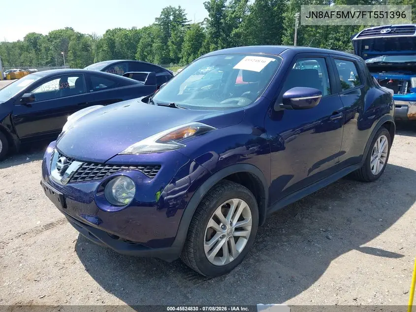 2015 Nissan Juke S VIN: JN8AF5MV7FT551396 Lot: 45524830