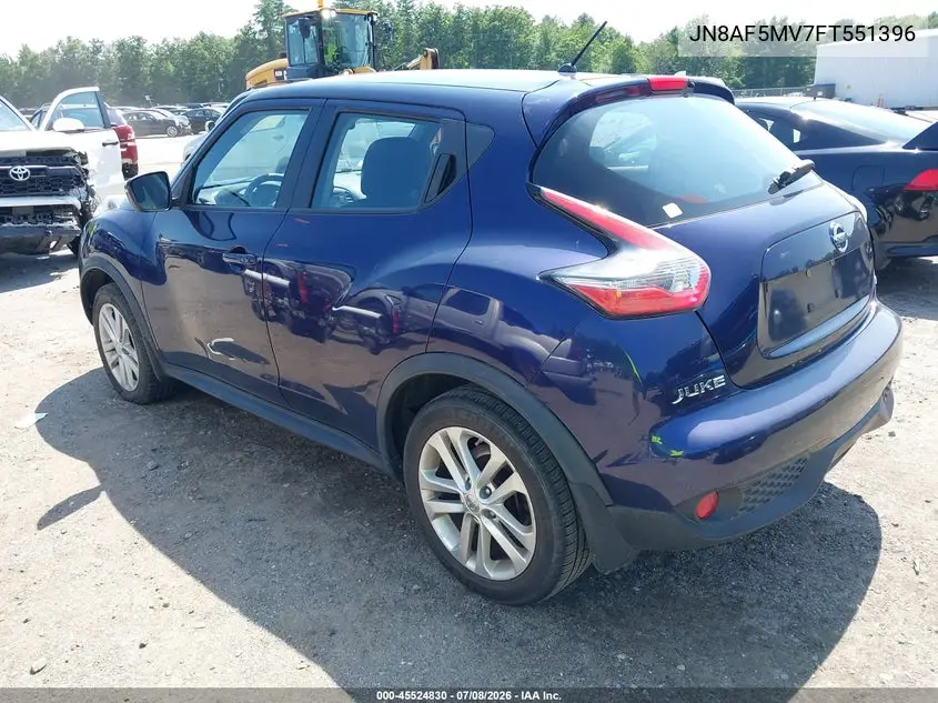 2015 Nissan Juke S VIN: JN8AF5MV7FT551396 Lot: 45524830