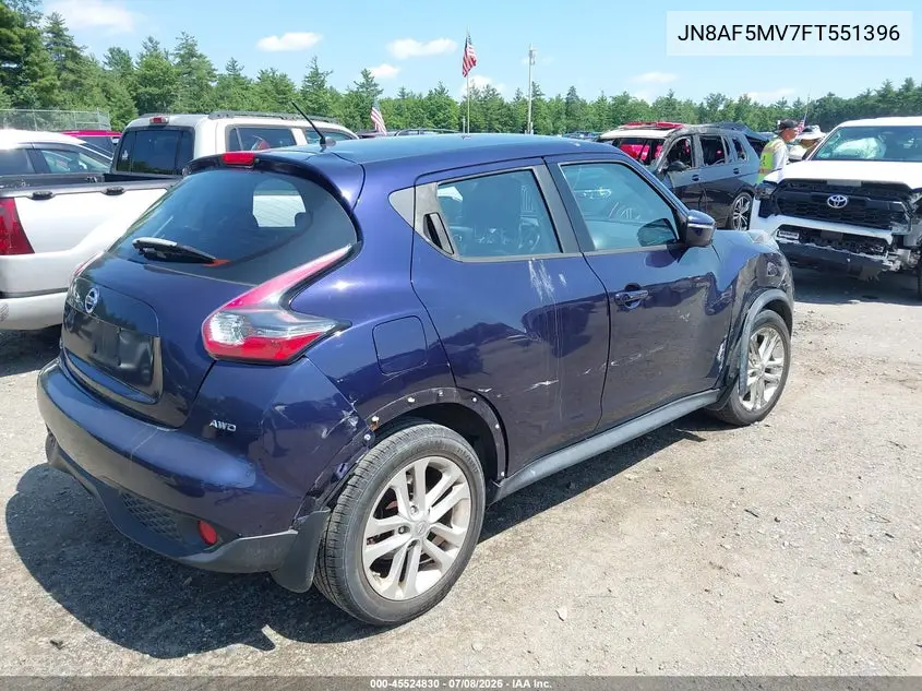2015 Nissan Juke S VIN: JN8AF5MV7FT551396 Lot: 45524830