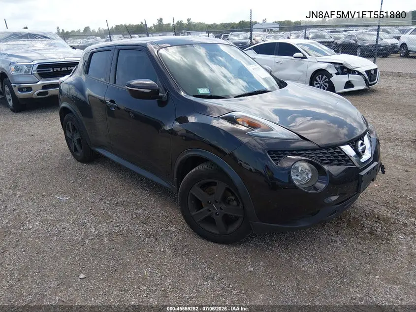 2015 Nissan Juke Sv VIN: JN8AF5MV1FT551880 Lot: 45559282