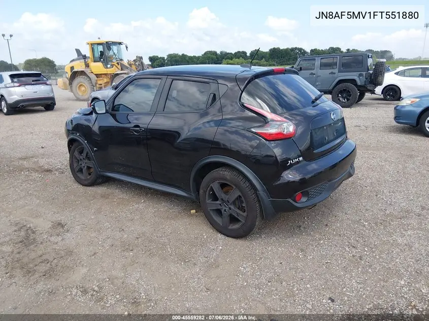 2015 Nissan Juke Sv VIN: JN8AF5MV1FT551880 Lot: 45559282