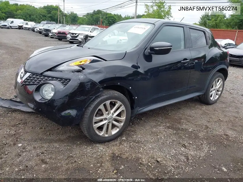 2015 Nissan Juke Nismo/S/Sl/Sv VIN: JN8AF5MVXFT550274 Lot: 45565926