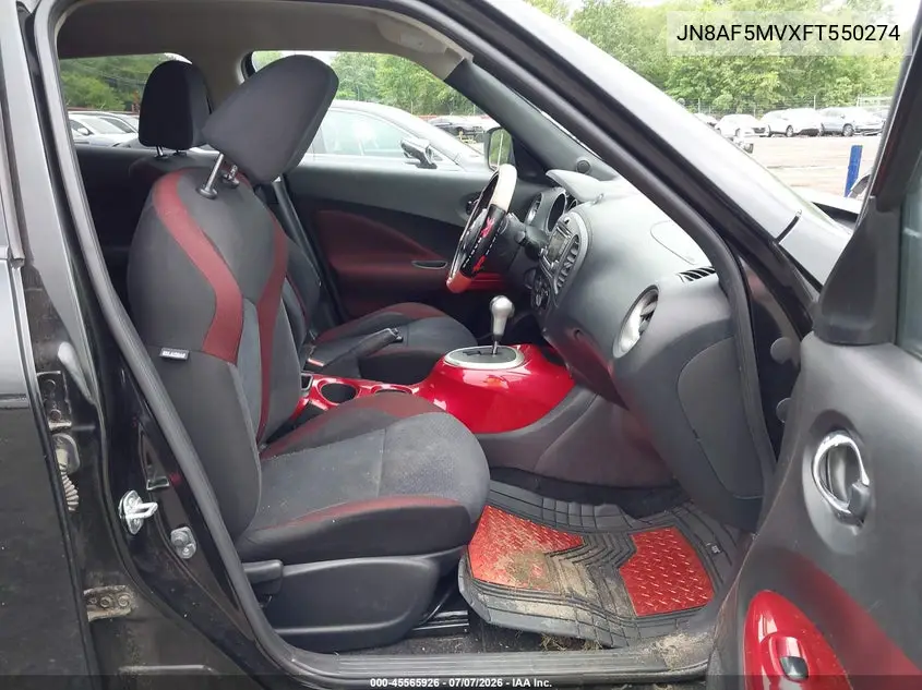 2015 Nissan Juke Nismo/S/Sl/Sv VIN: JN8AF5MVXFT550274 Lot: 45565926