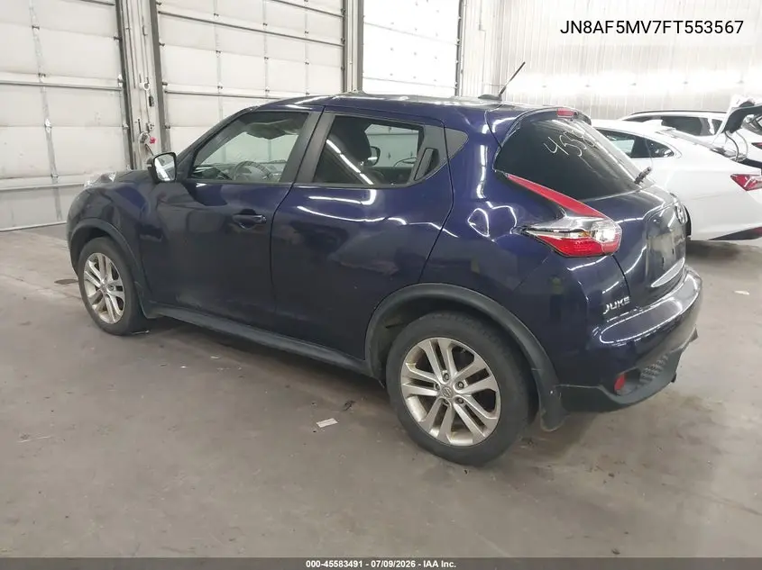 2015 Nissan Juke Sl VIN: JN8AF5MV7FT553567 Lot: 45583491