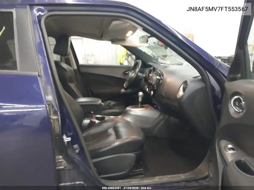 2015 Nissan Juke Sl VIN: JN8AF5MV7FT553567 Lot: 45583491
