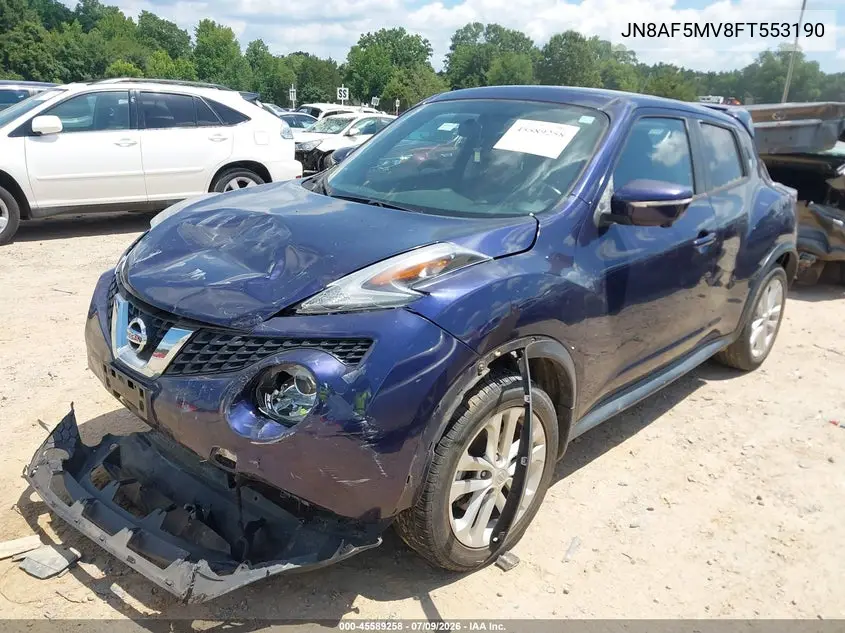 2015 Nissan Juke Sl VIN: JN8AF5MV8FT553190 Lot: 45589258