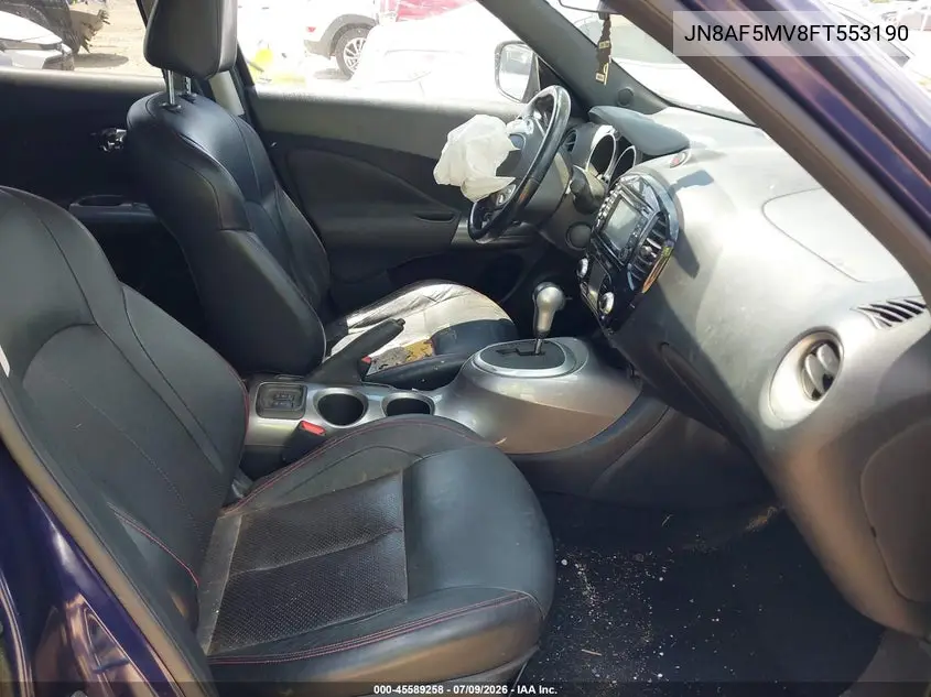 2015 Nissan Juke Sl VIN: JN8AF5MV8FT553190 Lot: 45589258
