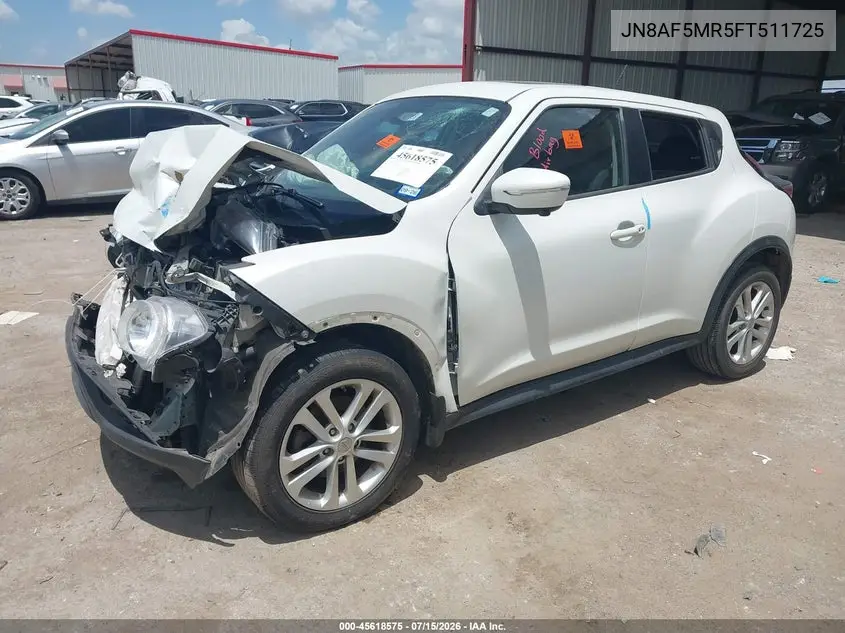 2015 Nissan Juke Sv VIN: JN8AF5MR5FT511725 Lot: 45618575