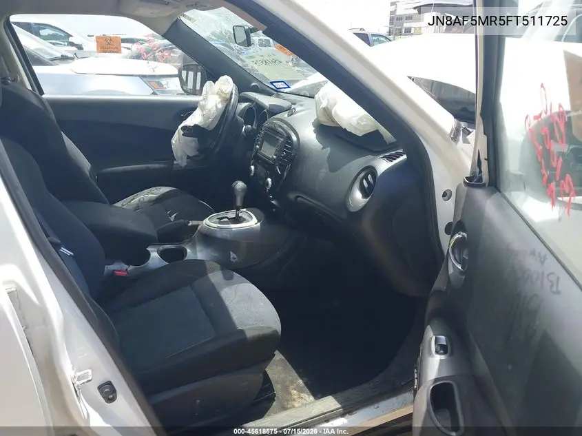 2015 Nissan Juke Sv VIN: JN8AF5MR5FT511725 Lot: 45618575