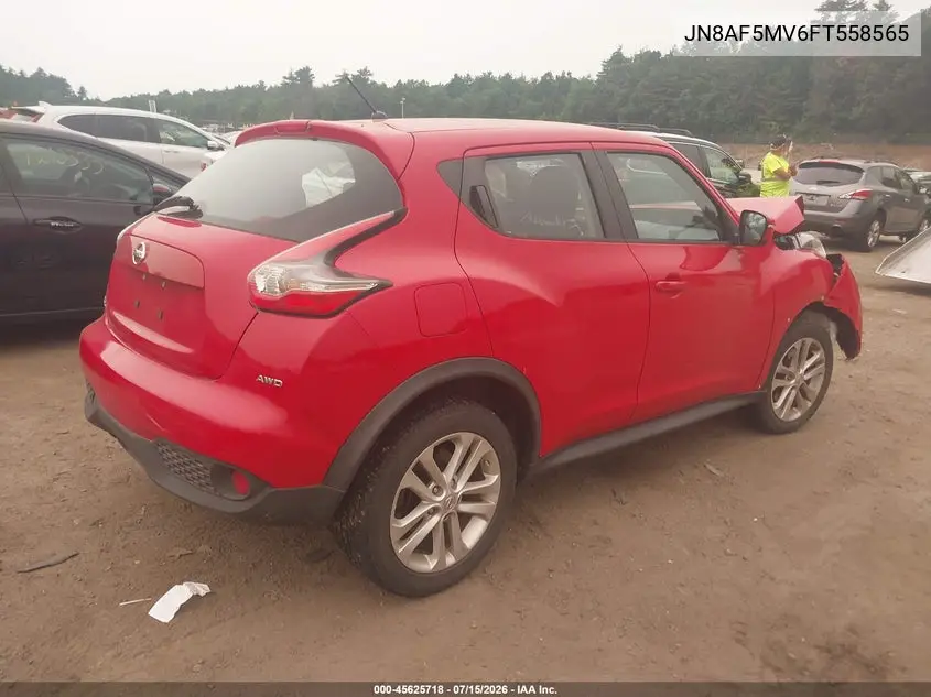 2015 Nissan Juke S VIN: JN8AF5MV6FT558565 Lot: 45625718