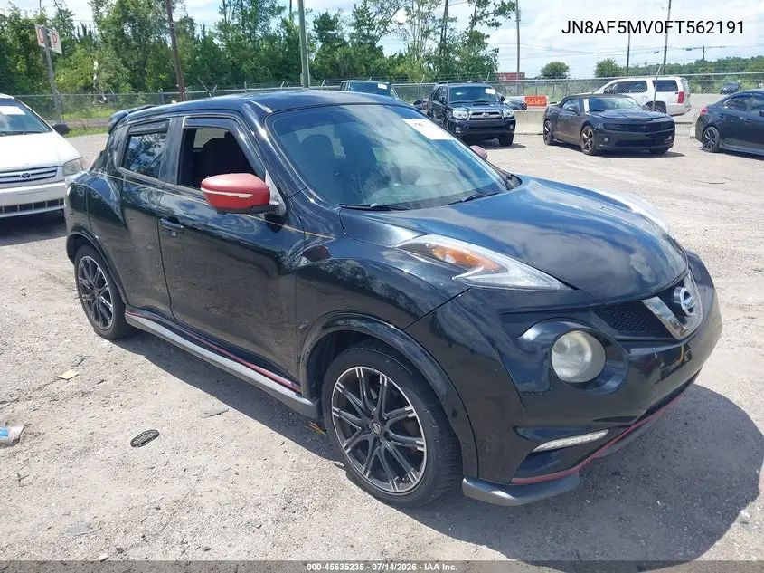 2015 Nissan Juke Nismo VIN: JN8AF5MV0FT562191 Lot: 45635235