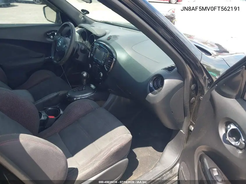 2015 Nissan Juke Nismo VIN: JN8AF5MV0FT562191 Lot: 45635235