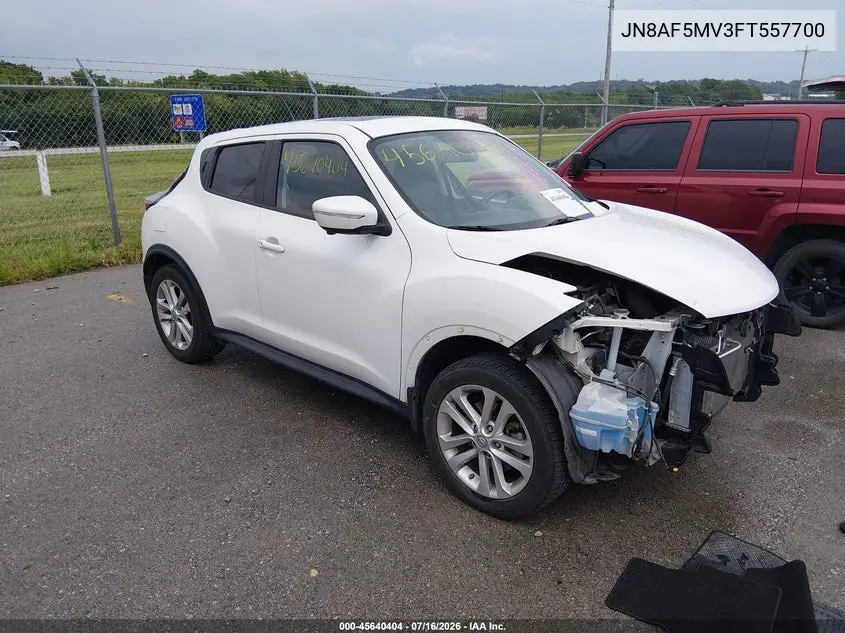 2015 Nissan Juke Sl VIN: JN8AF5MV3FT557700 Lot: 45640404