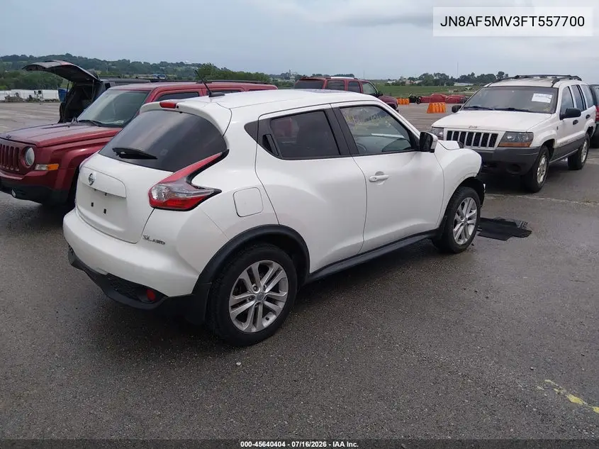 2015 Nissan Juke Sl VIN: JN8AF5MV3FT557700 Lot: 45640404