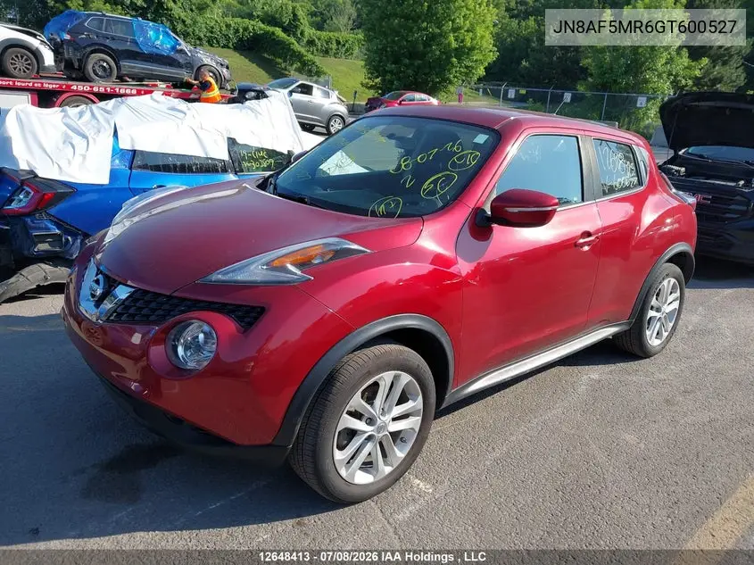 2016 Nissan Juke S/Sv/Sl/Nismo VIN: JN8AF5MR6GT600527 Lot: 12648413