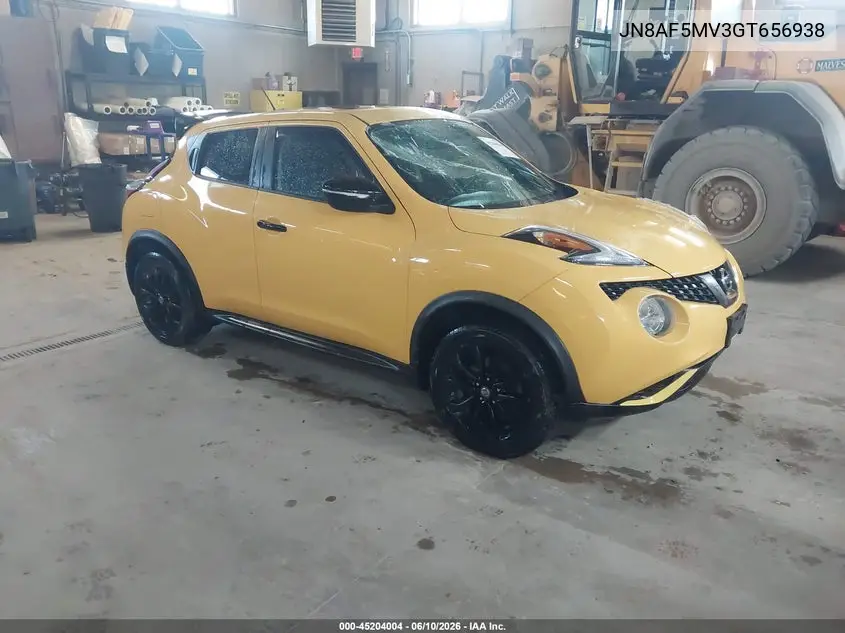 2016 Nissan Juke Sv VIN: JN8AF5MV3GT656938 Lot: 45204004