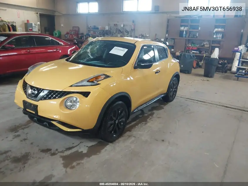 2016 Nissan Juke Sv VIN: JN8AF5MV3GT656938 Lot: 45204004
