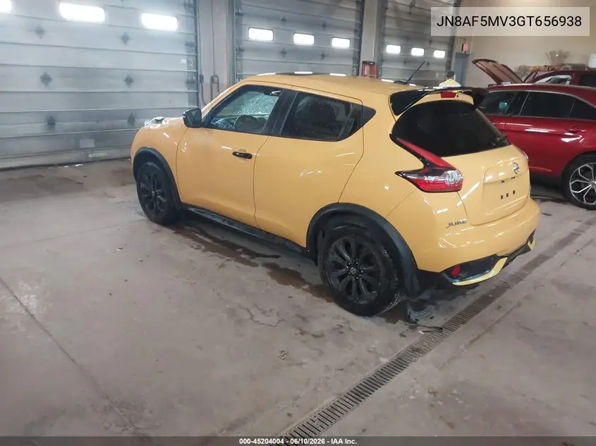2016 Nissan Juke Sv VIN: JN8AF5MV3GT656938 Lot: 45204004