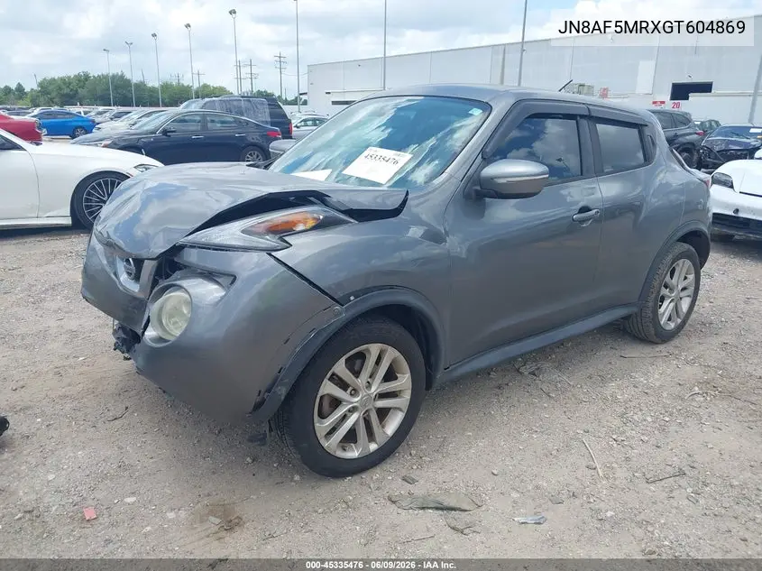 2016 Nissan Juke Nismo/S/Sl/Sv VIN: JN8AF5MRXGT604869 Lot: 45335476