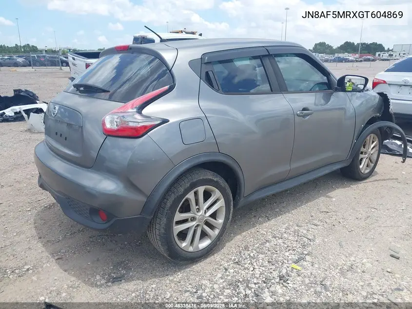 2016 Nissan Juke Nismo/S/Sl/Sv VIN: JN8AF5MRXGT604869 Lot: 45335476