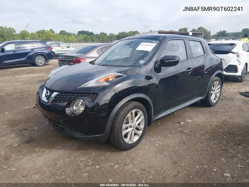 2016 Nissan Juke S VIN: JN8AF5MR9GT602241 Lot: 45345693