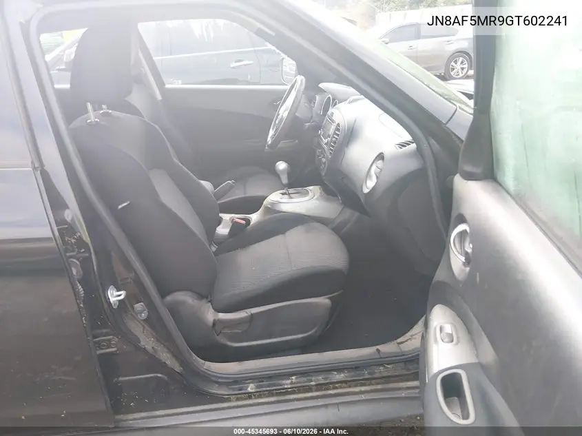 2016 Nissan Juke S VIN: JN8AF5MR9GT602241 Lot: 45345693