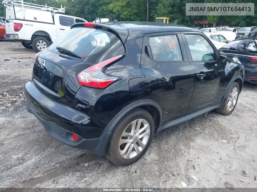 2016 Nissan Juke Nismo/S/Sl/Sv VIN: JN8AF5MV1GT654413 Lot: 45424467