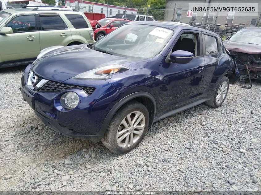 2016 Nissan Juke Sv VIN: JN8AF5MV9GT652635 Lot: 45440066