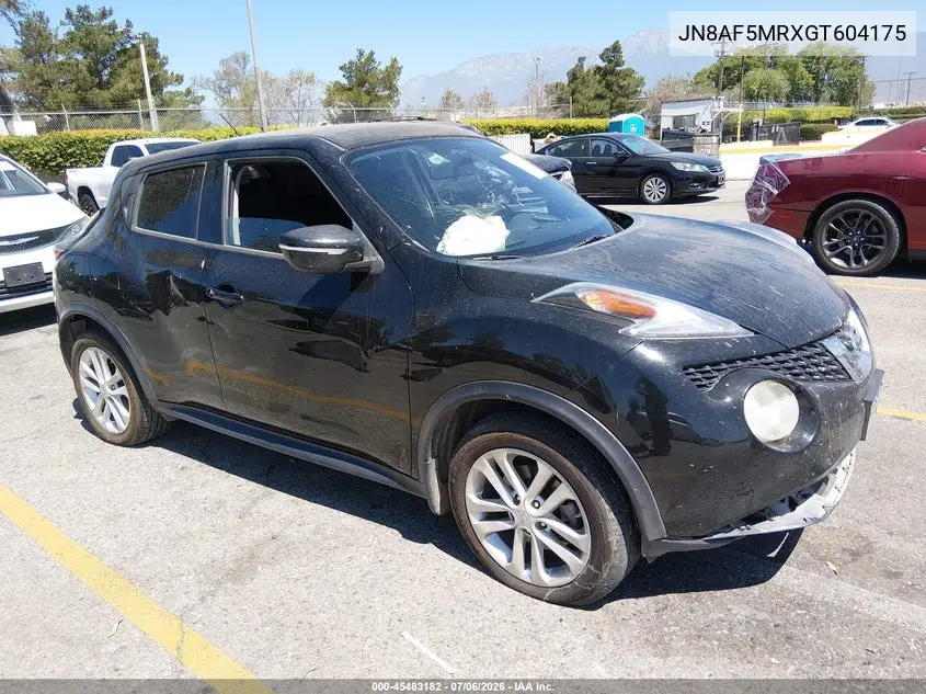 2016 Nissan Juke S VIN: JN8AF5MRXGT604175 Lot: 45483182