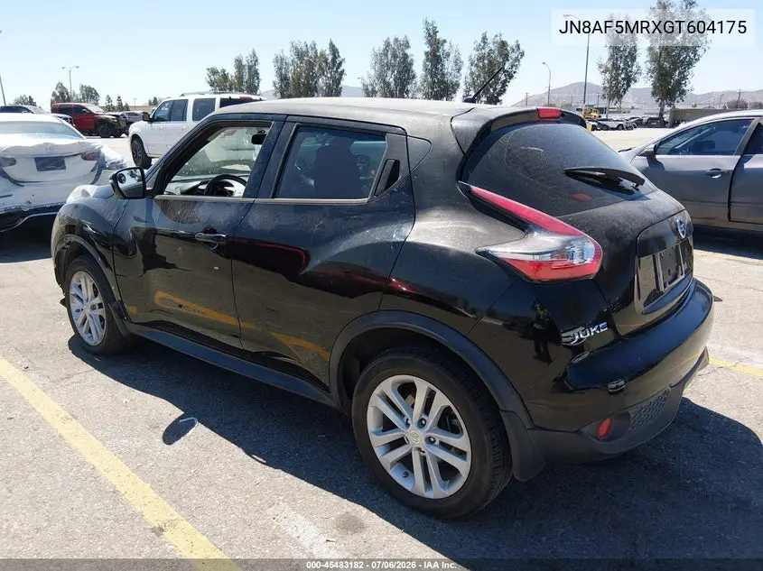 2016 Nissan Juke S VIN: JN8AF5MRXGT604175 Lot: 45483182