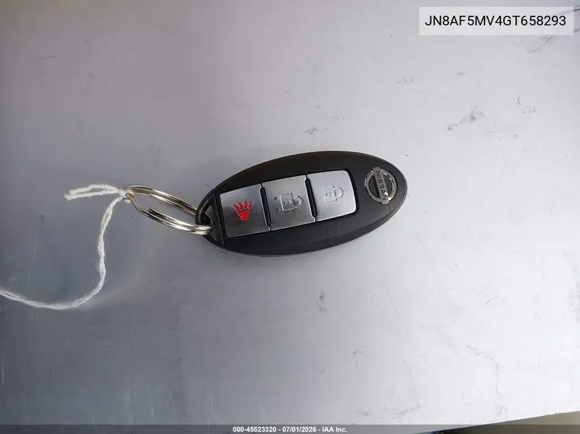 2016 Nissan Juke Sl VIN: JN8AF5MV4GT658293 Lot: 45523320