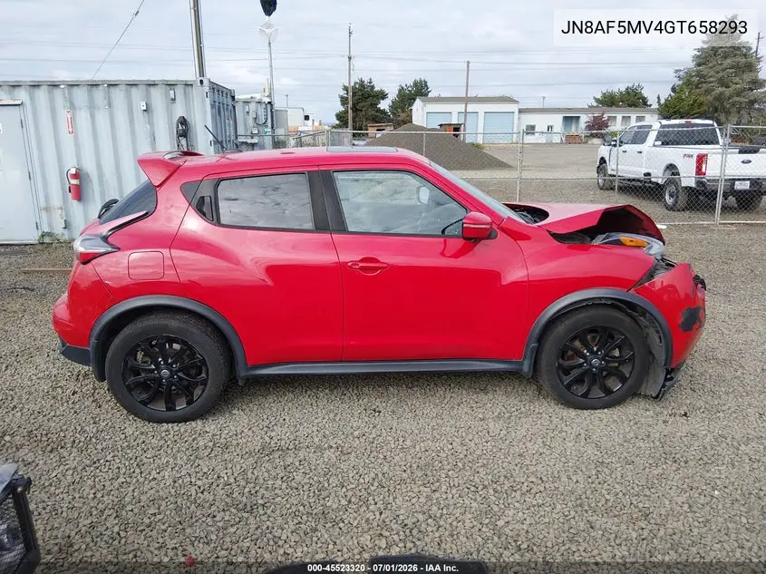 2016 Nissan Juke Sl VIN: JN8AF5MV4GT658293 Lot: 45523320