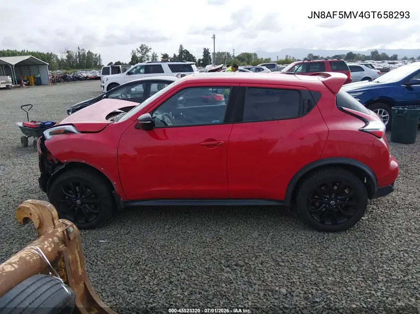 2016 Nissan Juke Sl VIN: JN8AF5MV4GT658293 Lot: 45523320