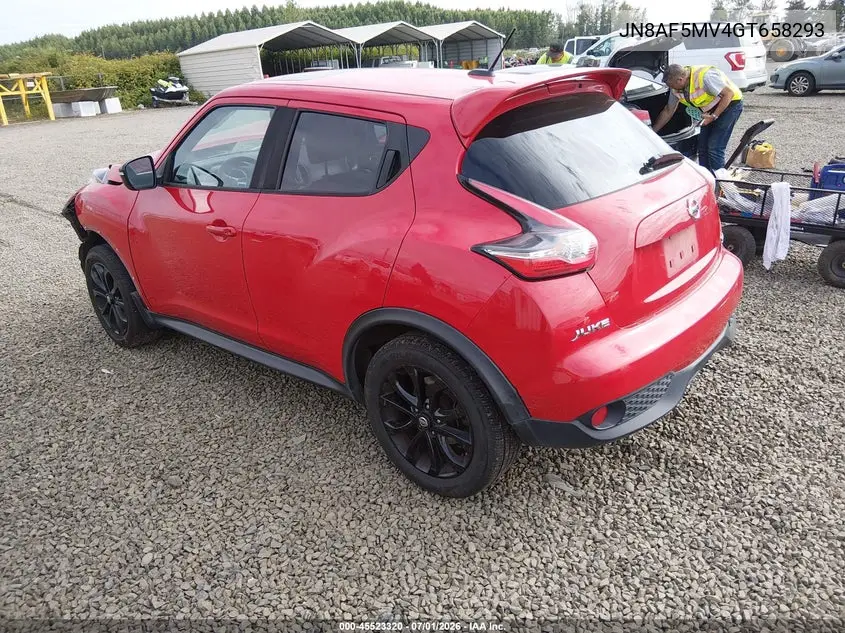 2016 Nissan Juke Sl VIN: JN8AF5MV4GT658293 Lot: 45523320
