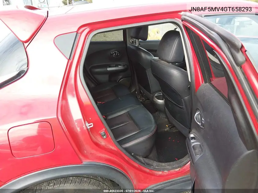 2016 Nissan Juke Sl VIN: JN8AF5MV4GT658293 Lot: 45523320