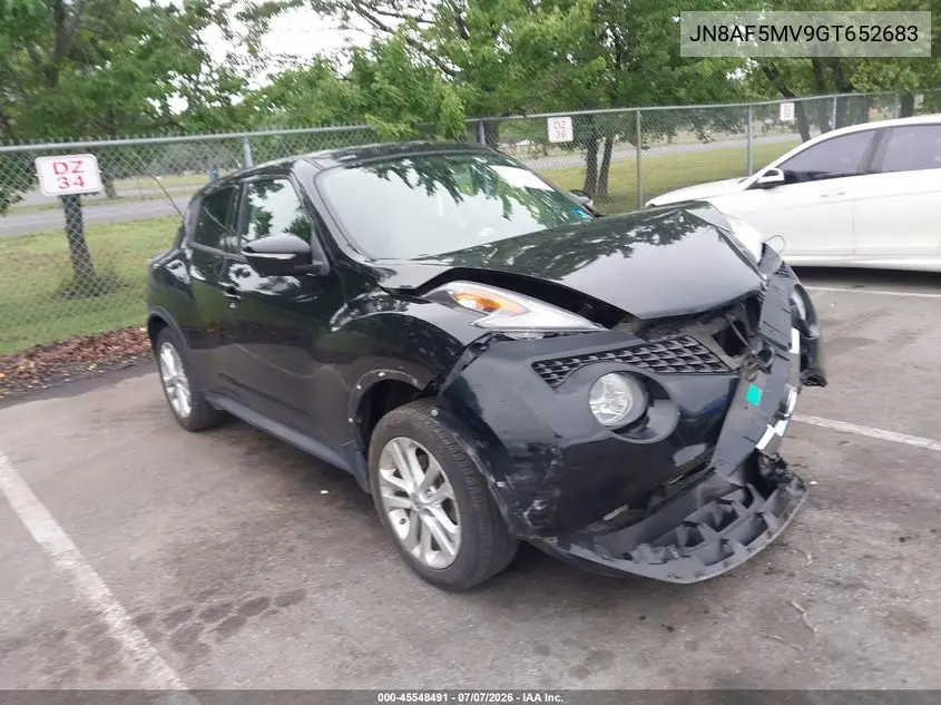 2016 Nissan Juke Sv VIN: JN8AF5MV9GT652683 Lot: 45548491