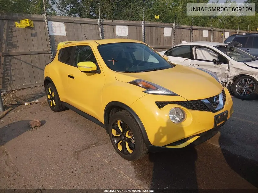 2016 Nissan Juke Sv VIN: JN8AF5MR0GT609109 Lot: 45557207